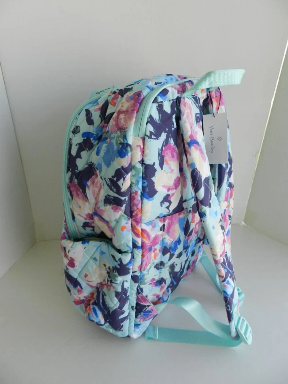 Vera Bradley Essential LARGE Backpack Laptop Backpack in Sage